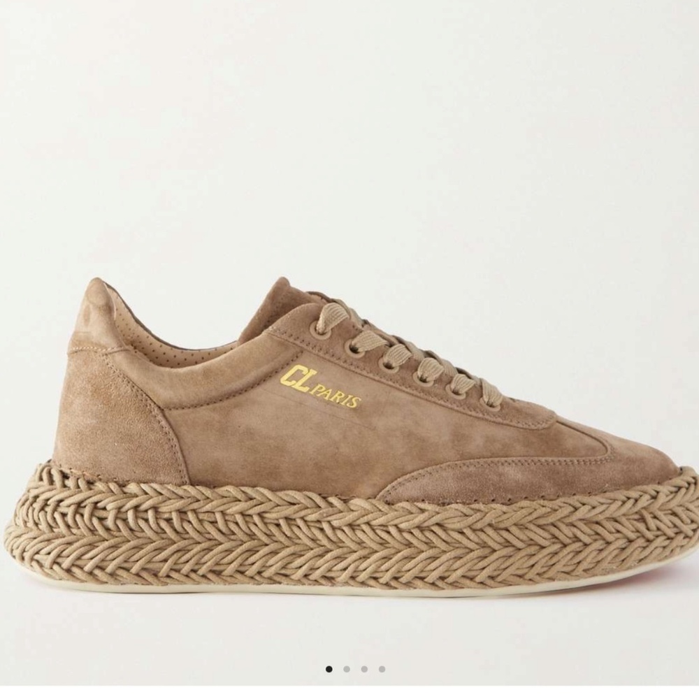 Christian Louboutin Espasneak suede espadrille sneakers - size 7 color- Crumble - Picture 11 of 11
